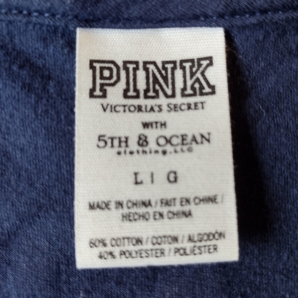 PINK Victoria's Secret Seattle Mariners V-Neck Tee Large - Picture 5 of 6